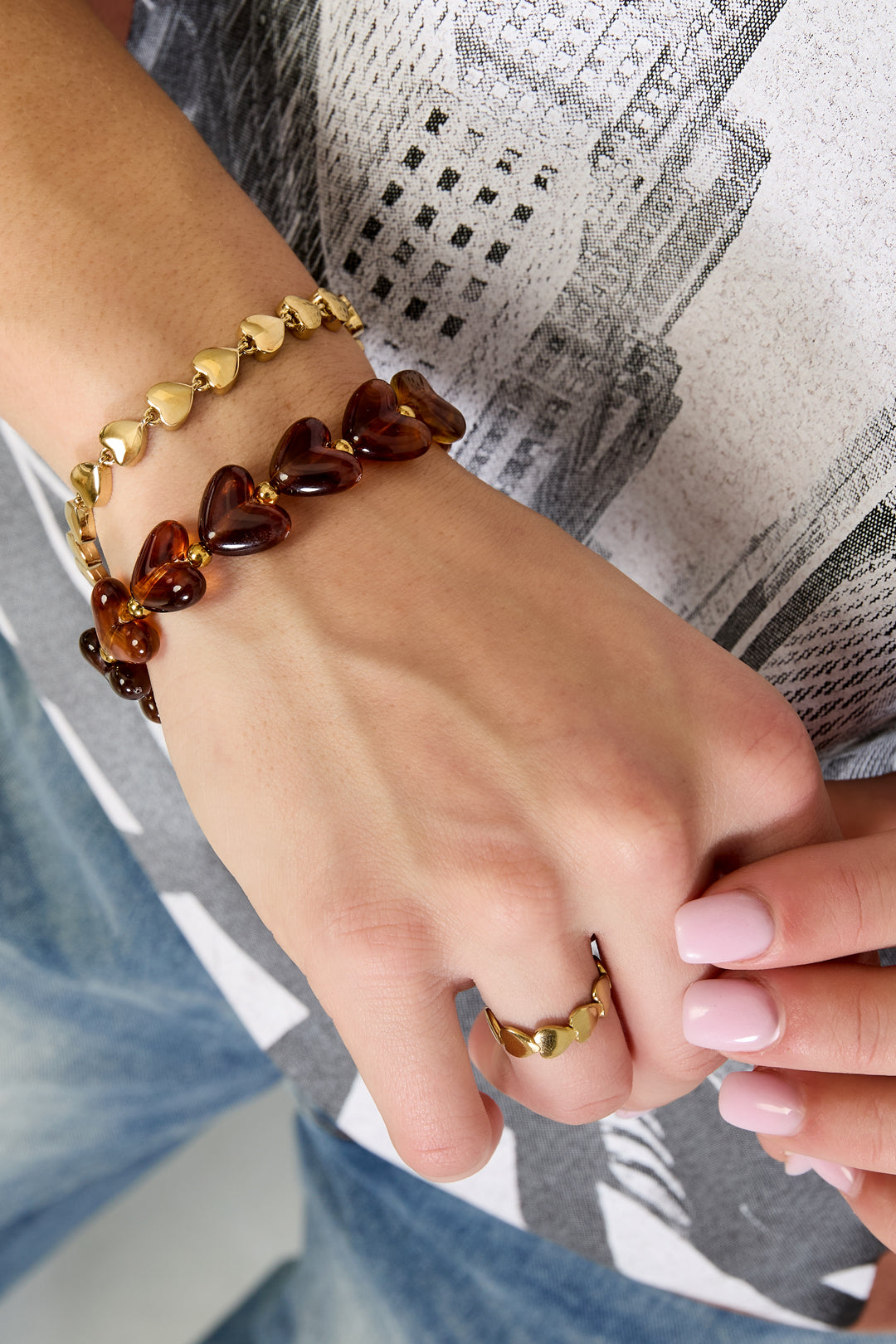 Bracciale Cuori Smaltati