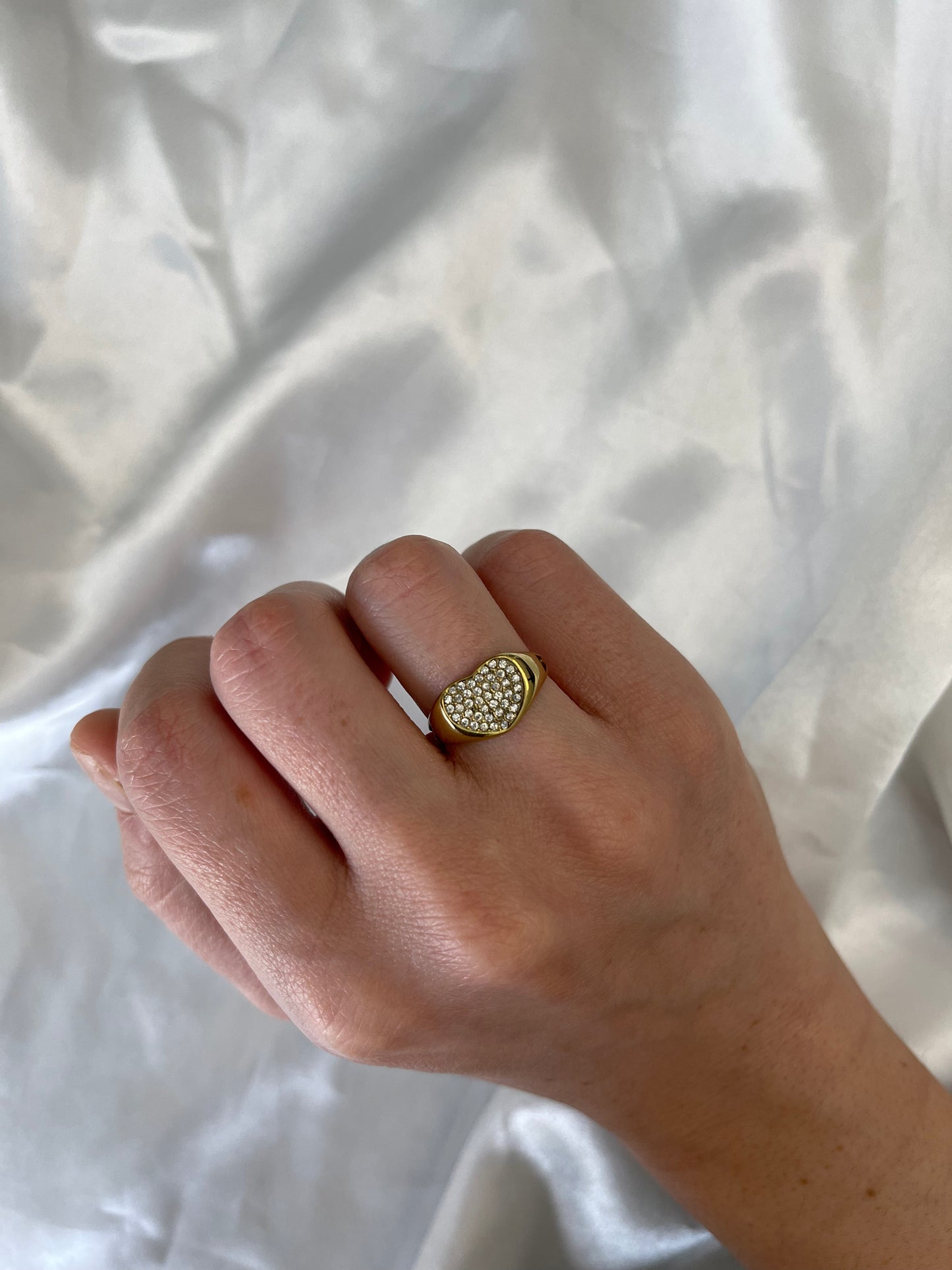 Anello Chevalier Cuore Zirconi