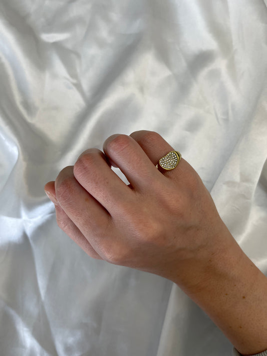 Anello Chevalier Cuore Zirconi