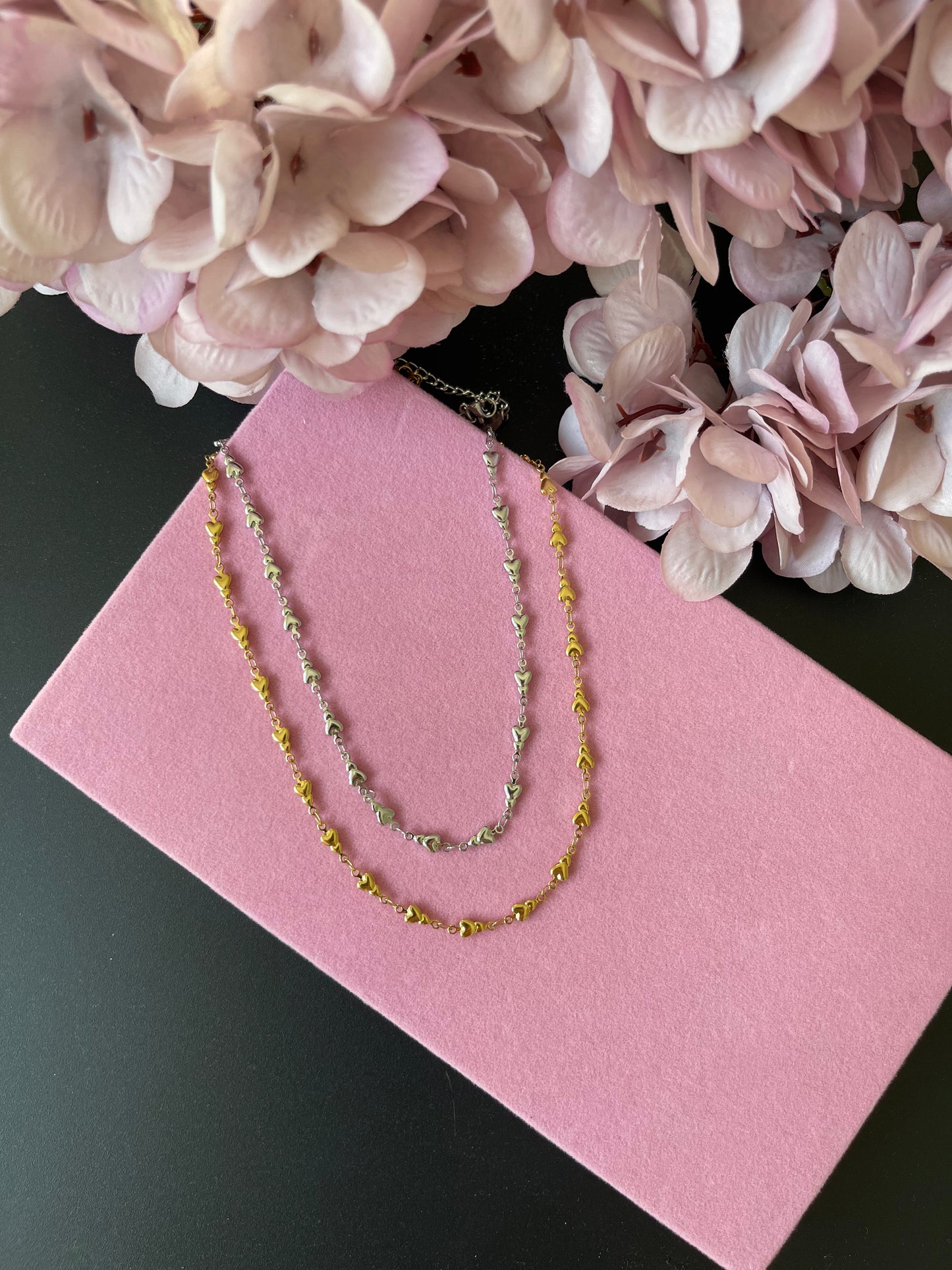 Collana Choker Cuori