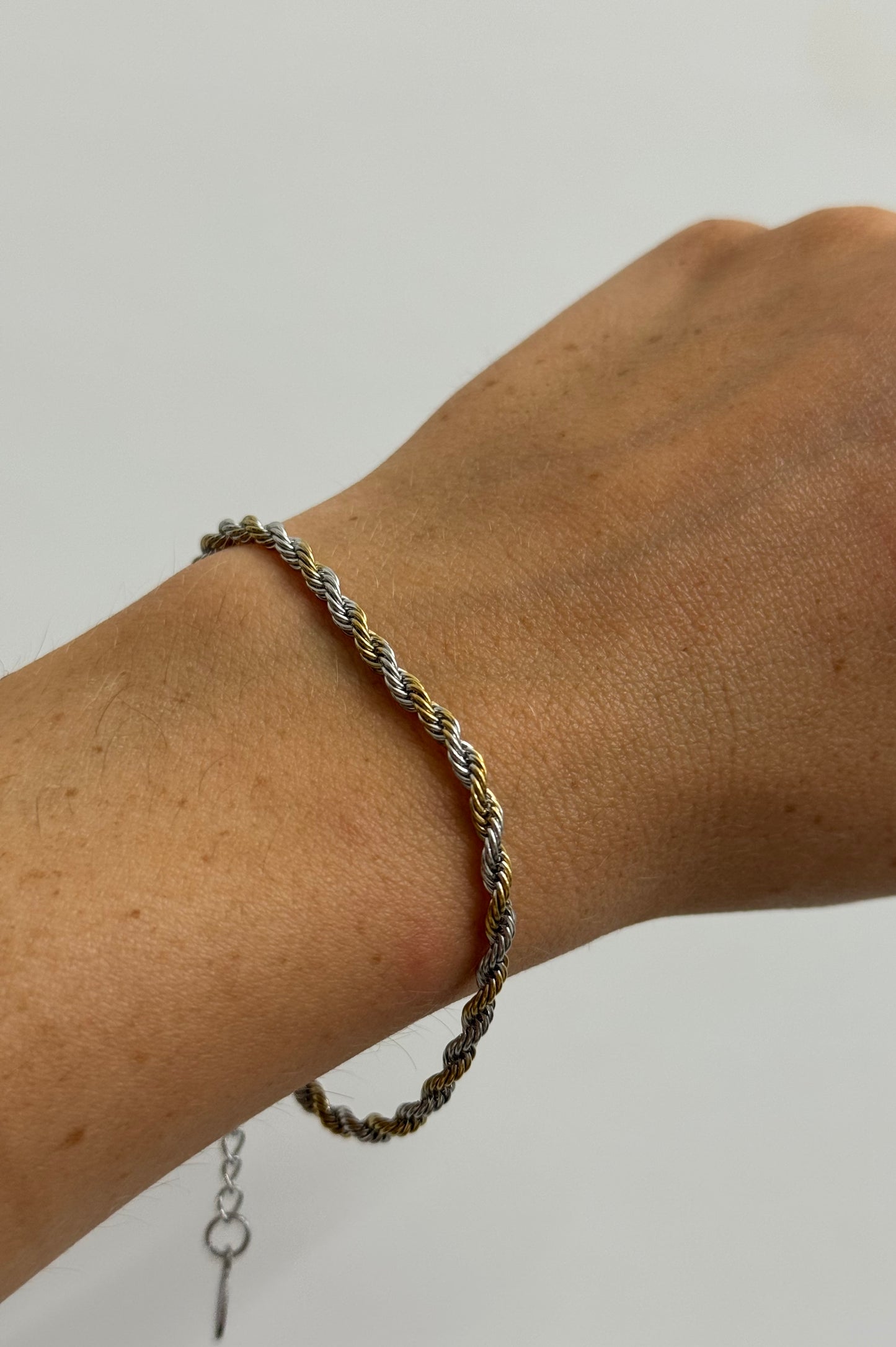 Bracciale Intreccio Bicolour