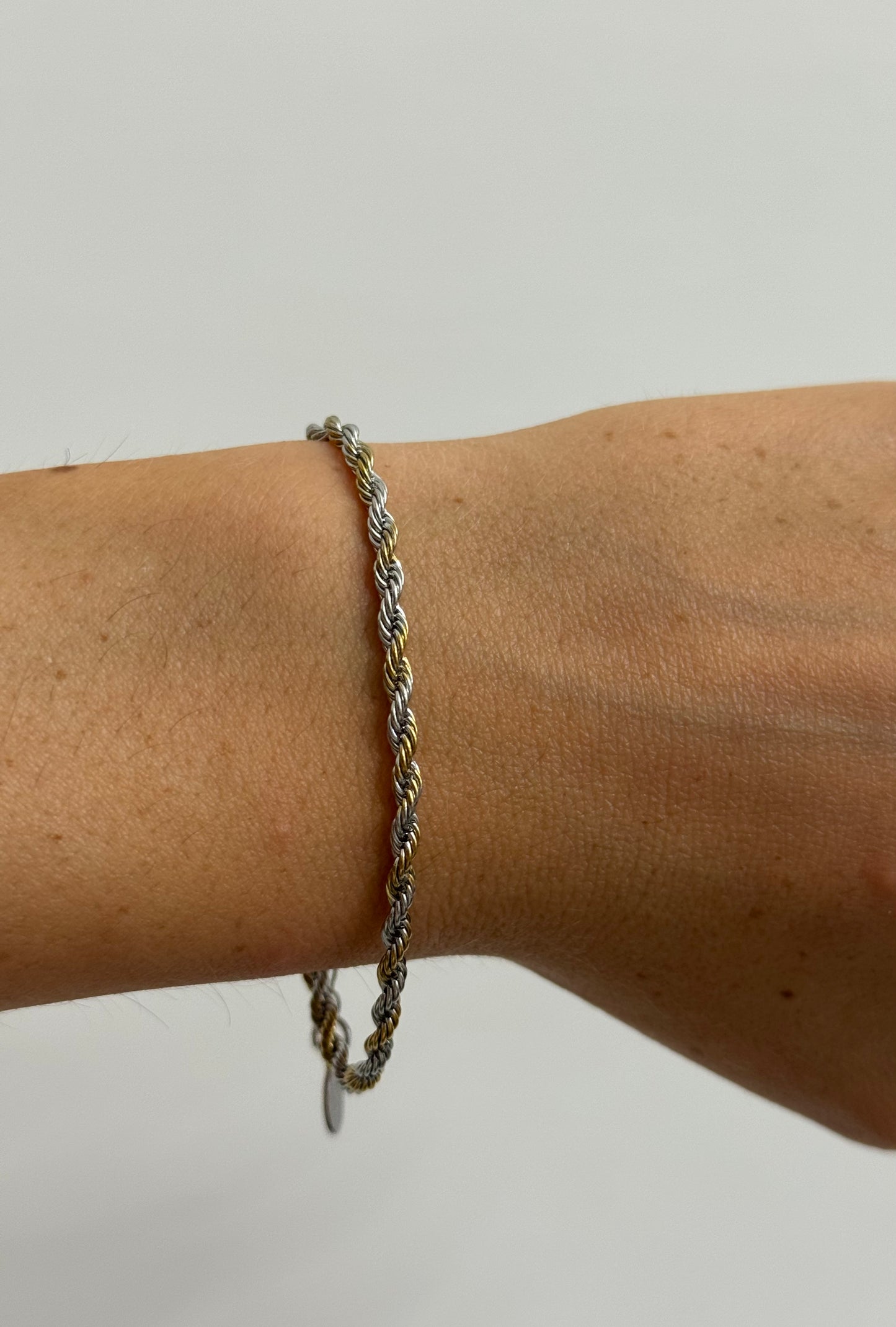 Bracciale Intreccio Bicolour