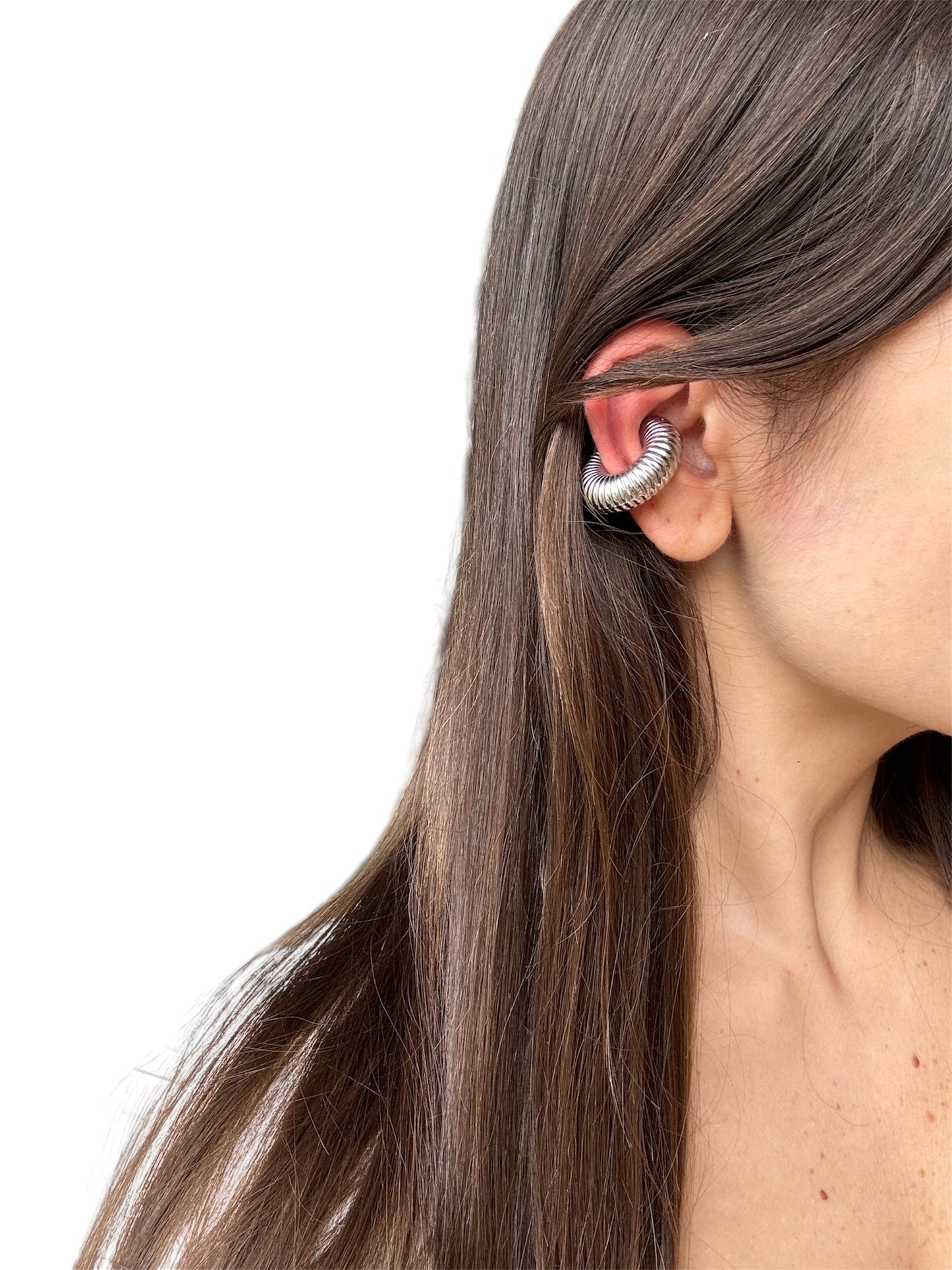 Orecchino Cuff Zigrinato