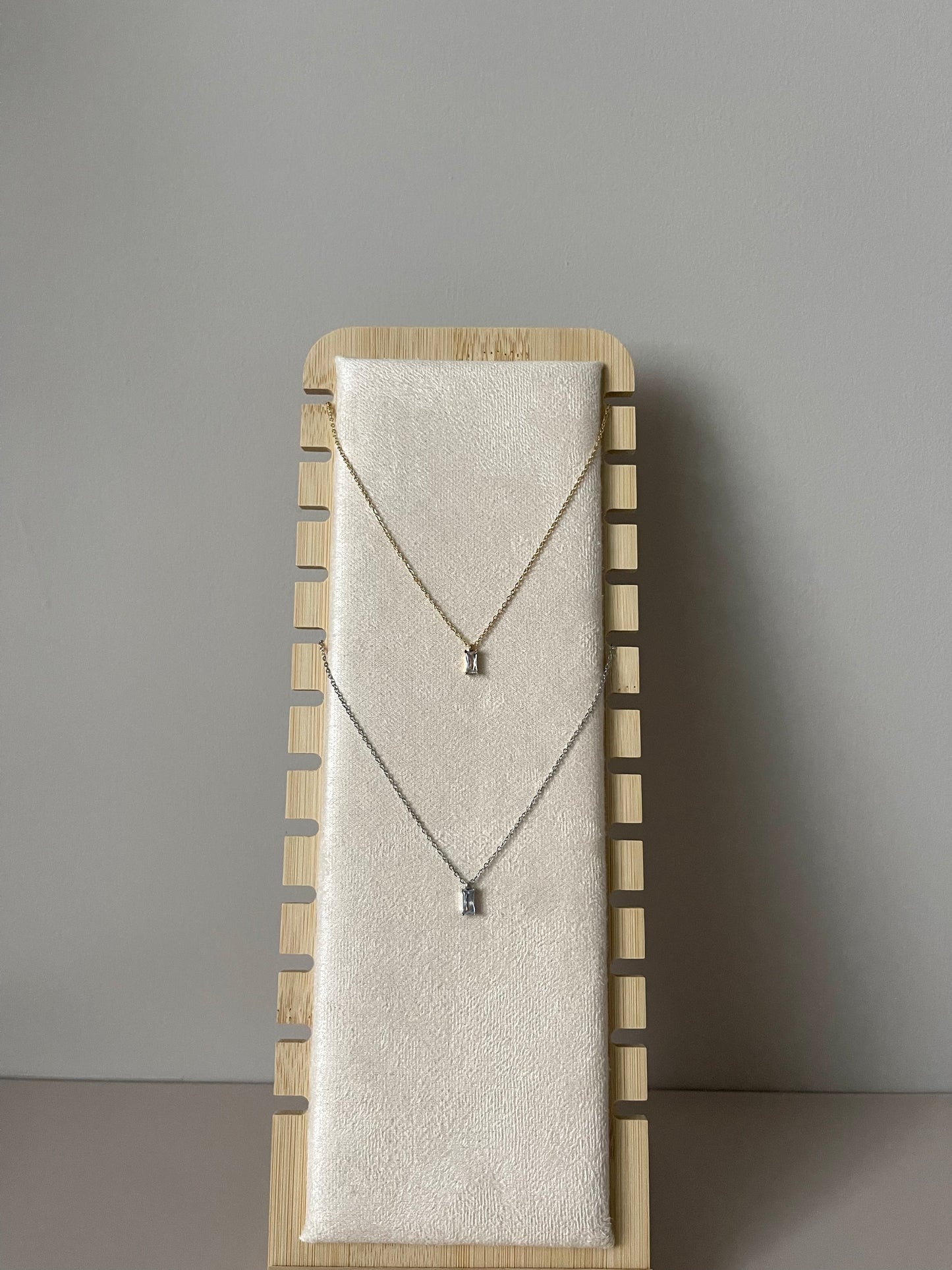 Collana Baguette Celeste