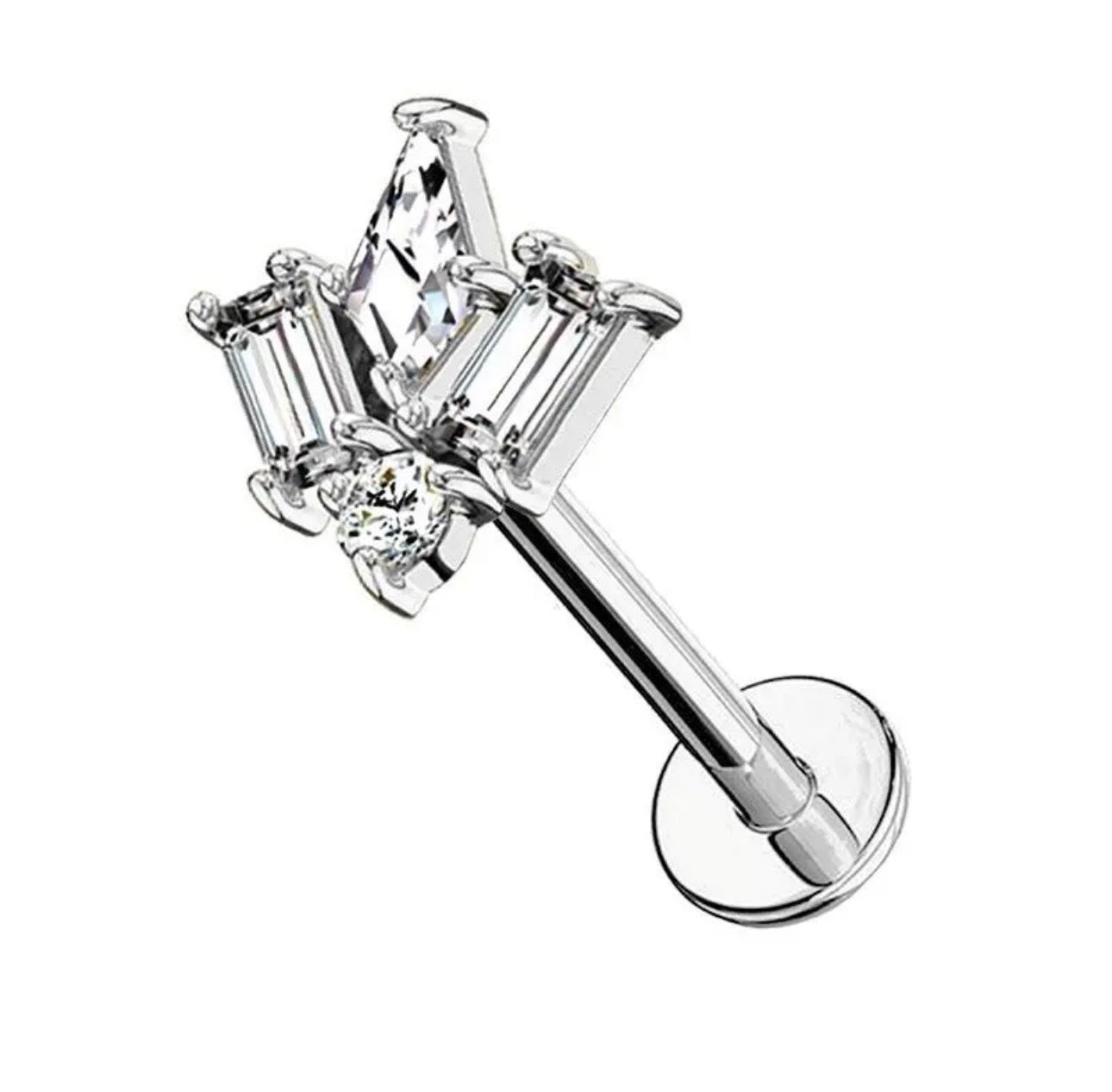 Orecchino Piercing Multi Zirconi