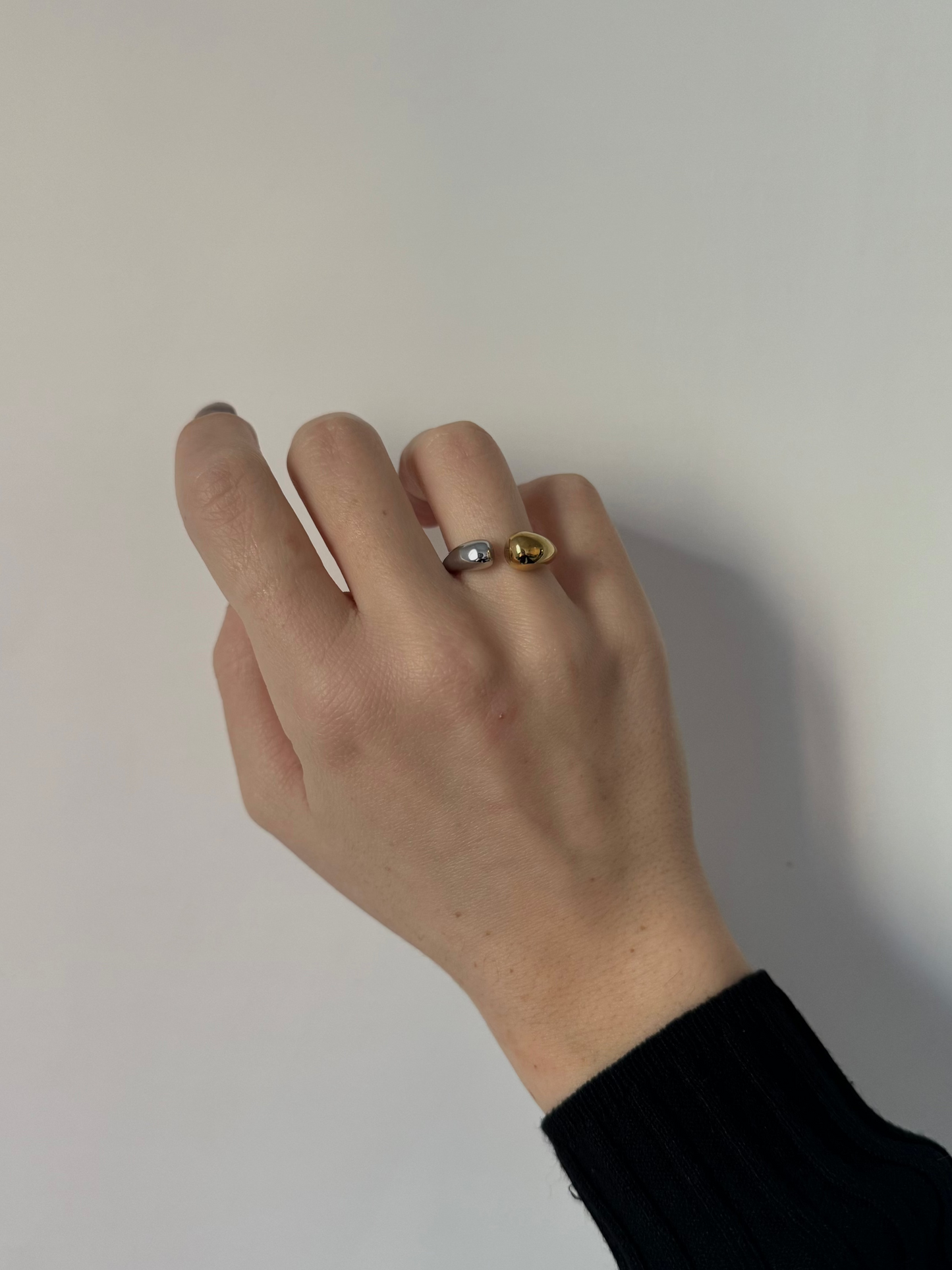 Anello Abbraccio Bicolour