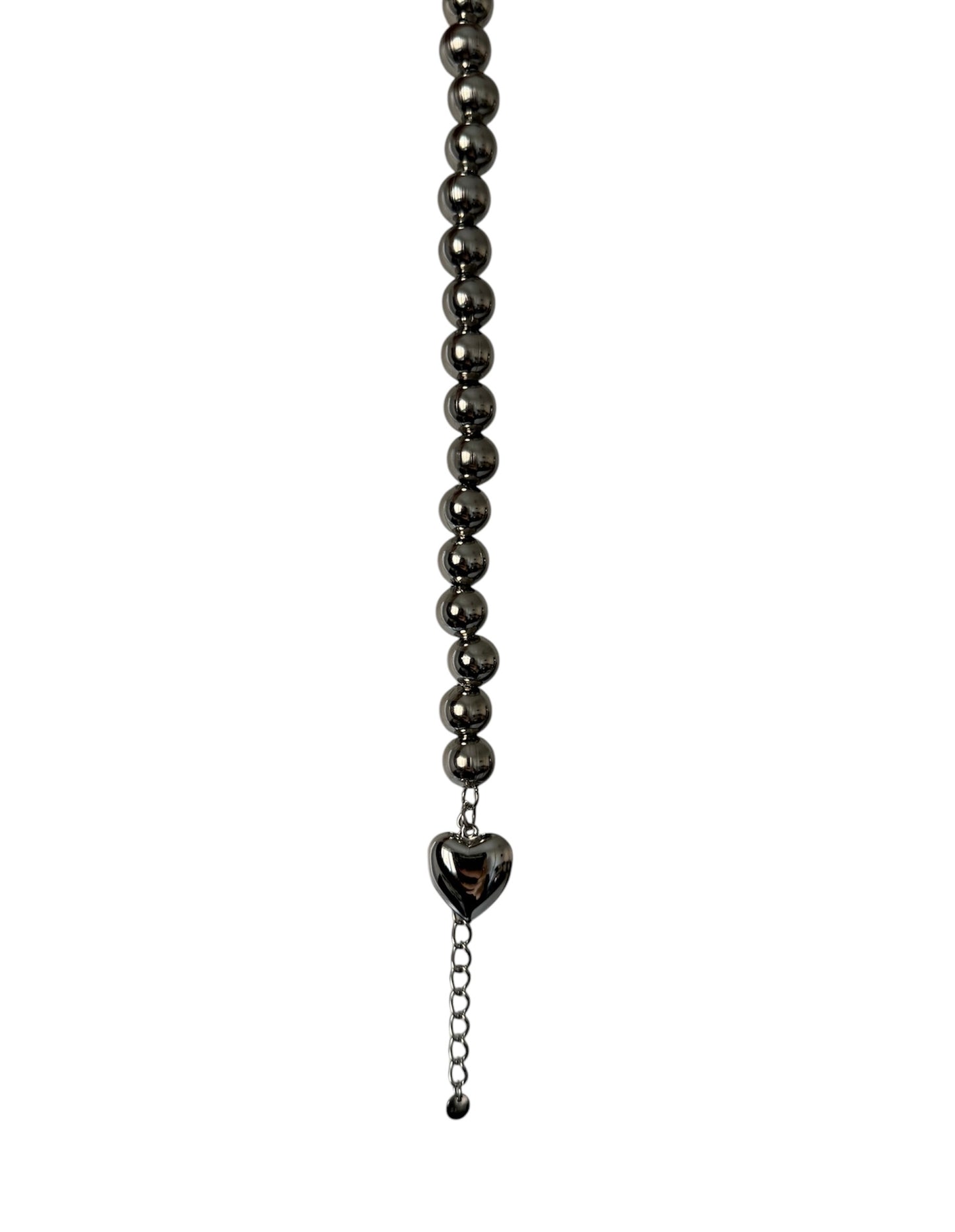 Bracciale Sfere con Cuore Sonaglio 10 mm