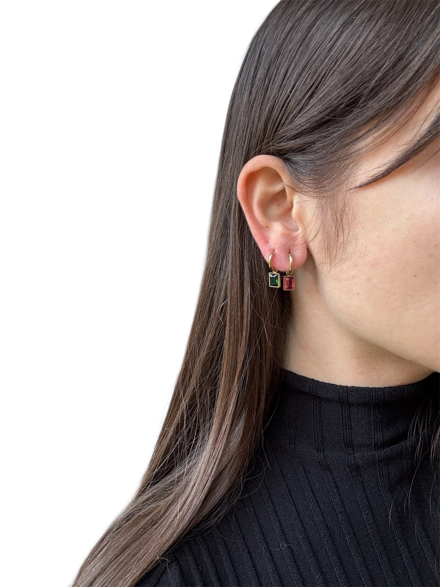 Orecchini Hoop Zirconia