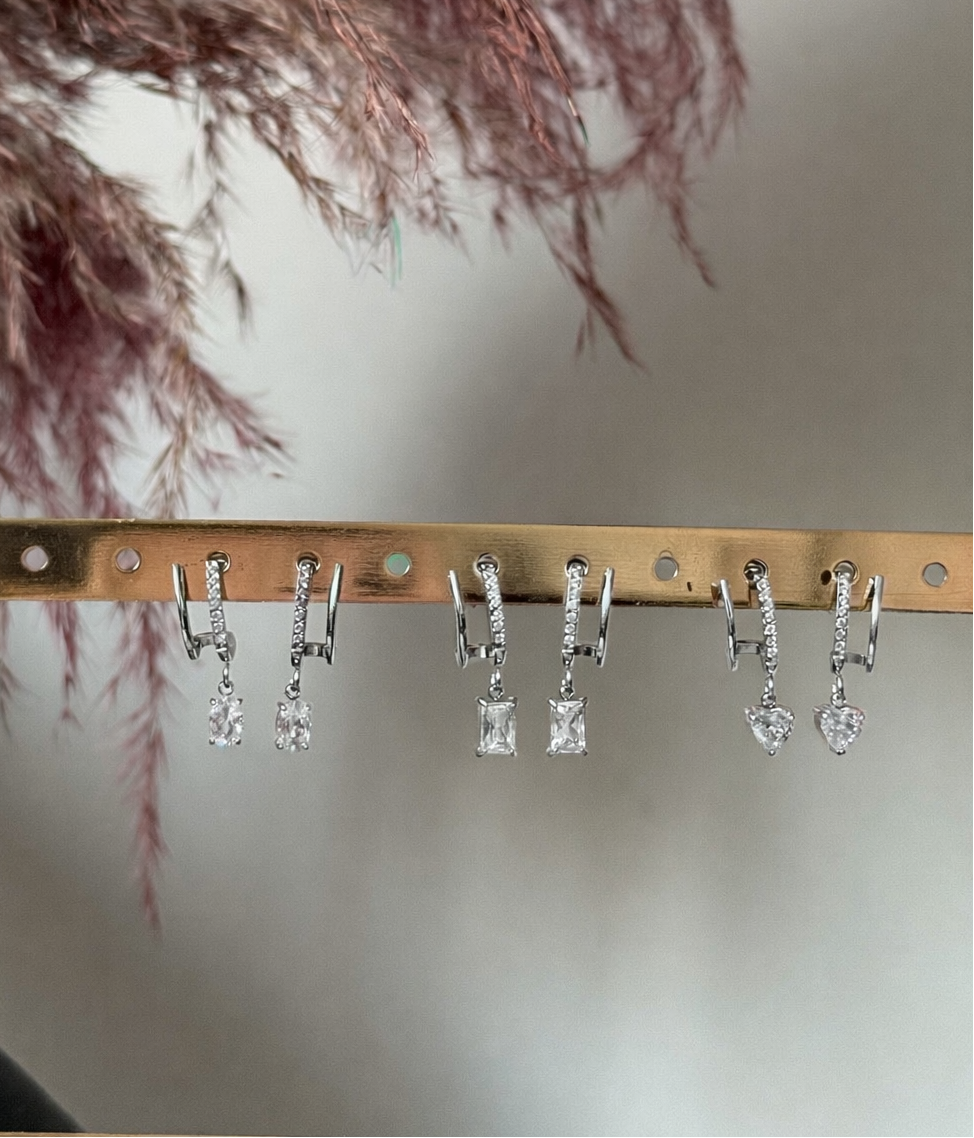 Orecchini Double Shine