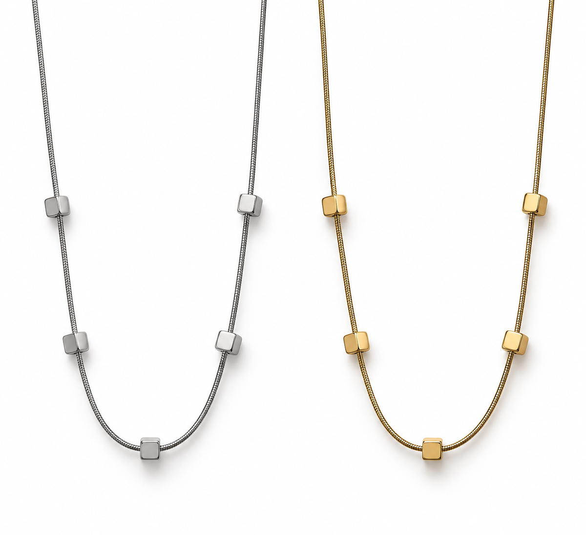 Collana Cubi Minimal