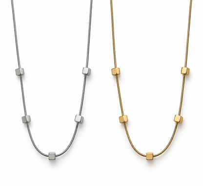 Collana Cubi Minimal