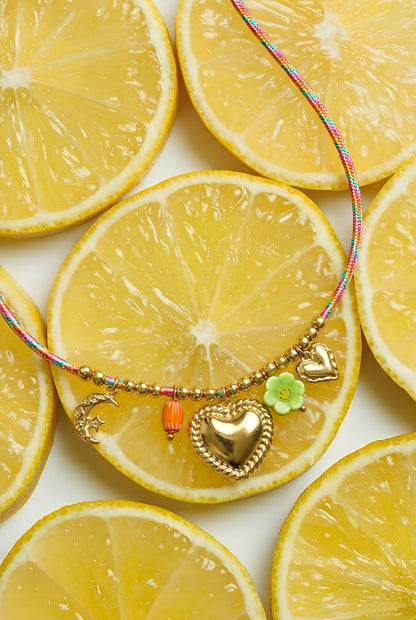 Collana Cordino e Charm