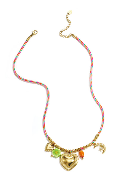 Collana Cordino e Charm