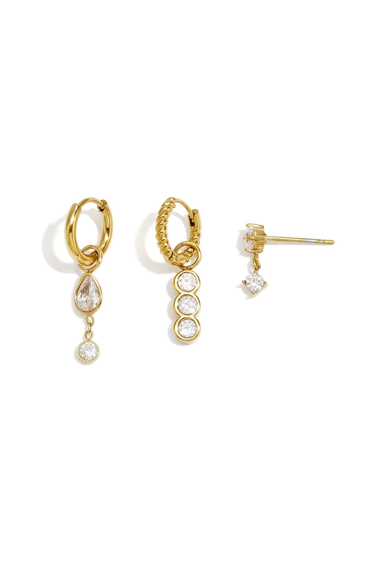 Set di 3 Orecchini - 4 Modelli
