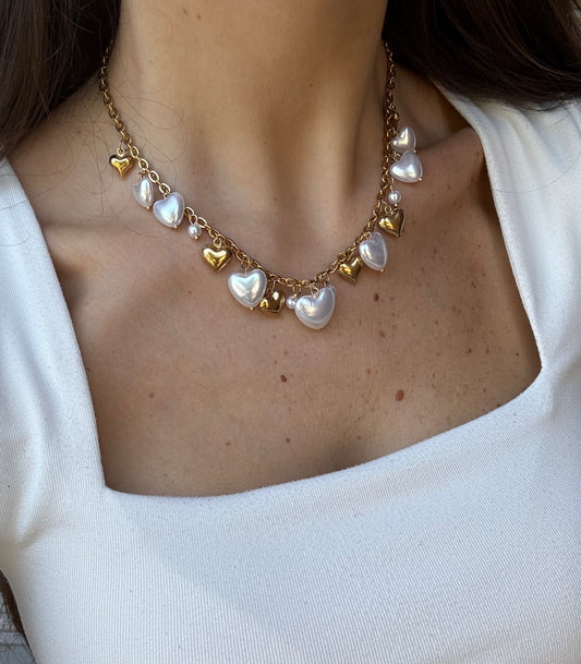 Collana Multi Cuori Sonaglio