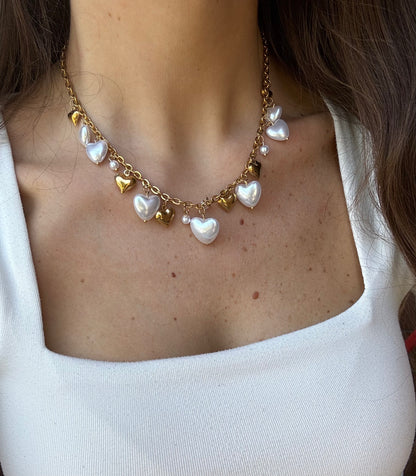 Collana Multi Cuori Sonaglio