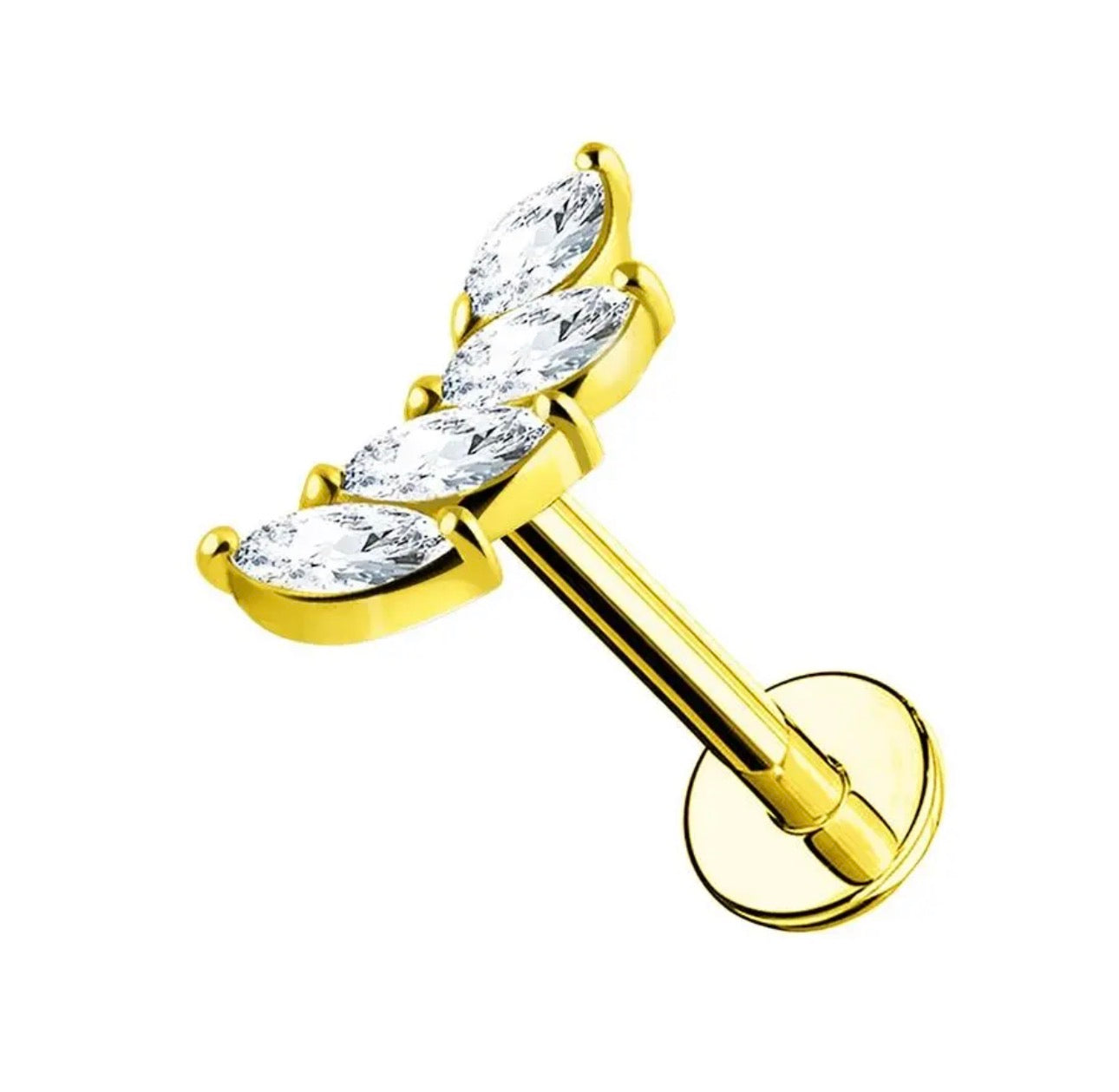 Orecchino Piercing Foglia