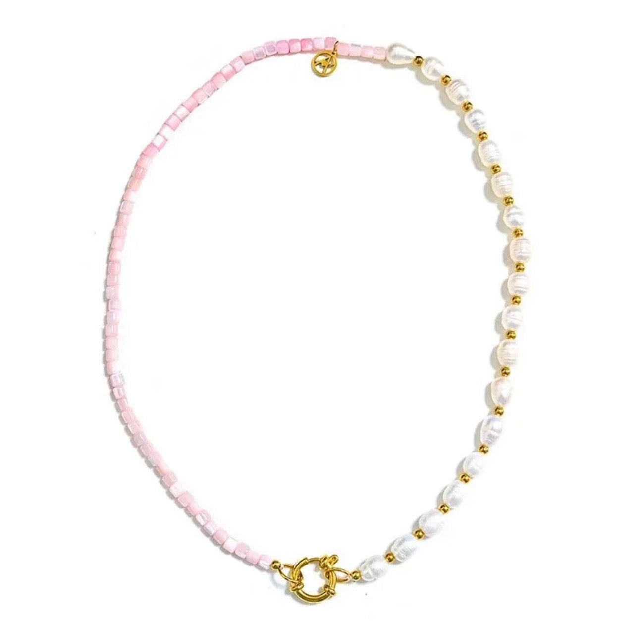 Collana Perline Pastello con Gancio
