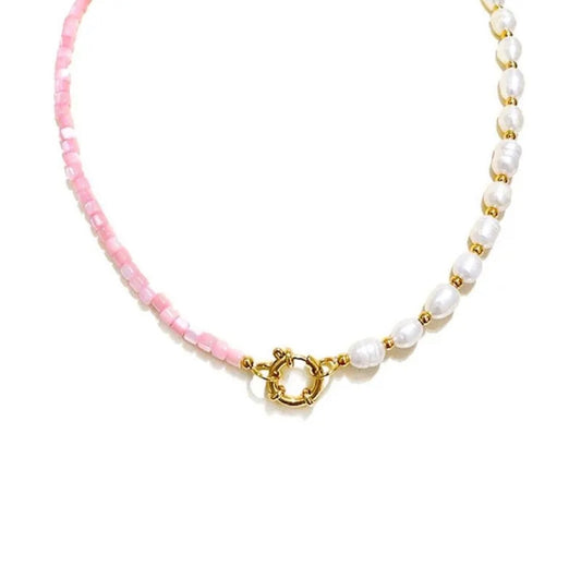 Collana Perline Pastello con Gancio