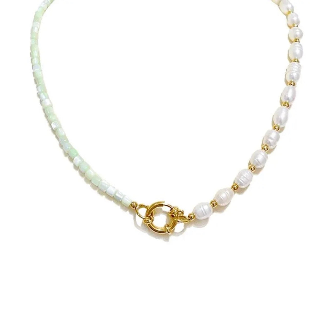 Collana Perline Pastello con Gancio