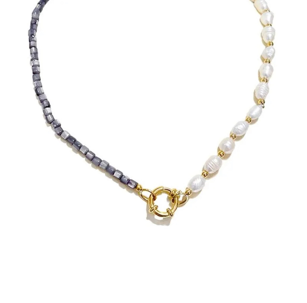 Collana Perline Pastello con Gancio