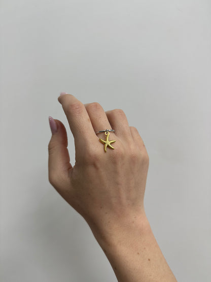 Anello Stella Marina Bicolour