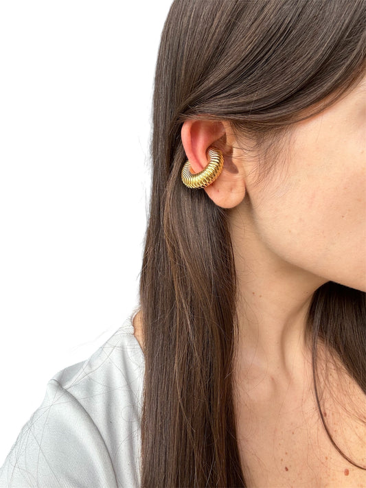 Orecchino Cuff Zigrinato