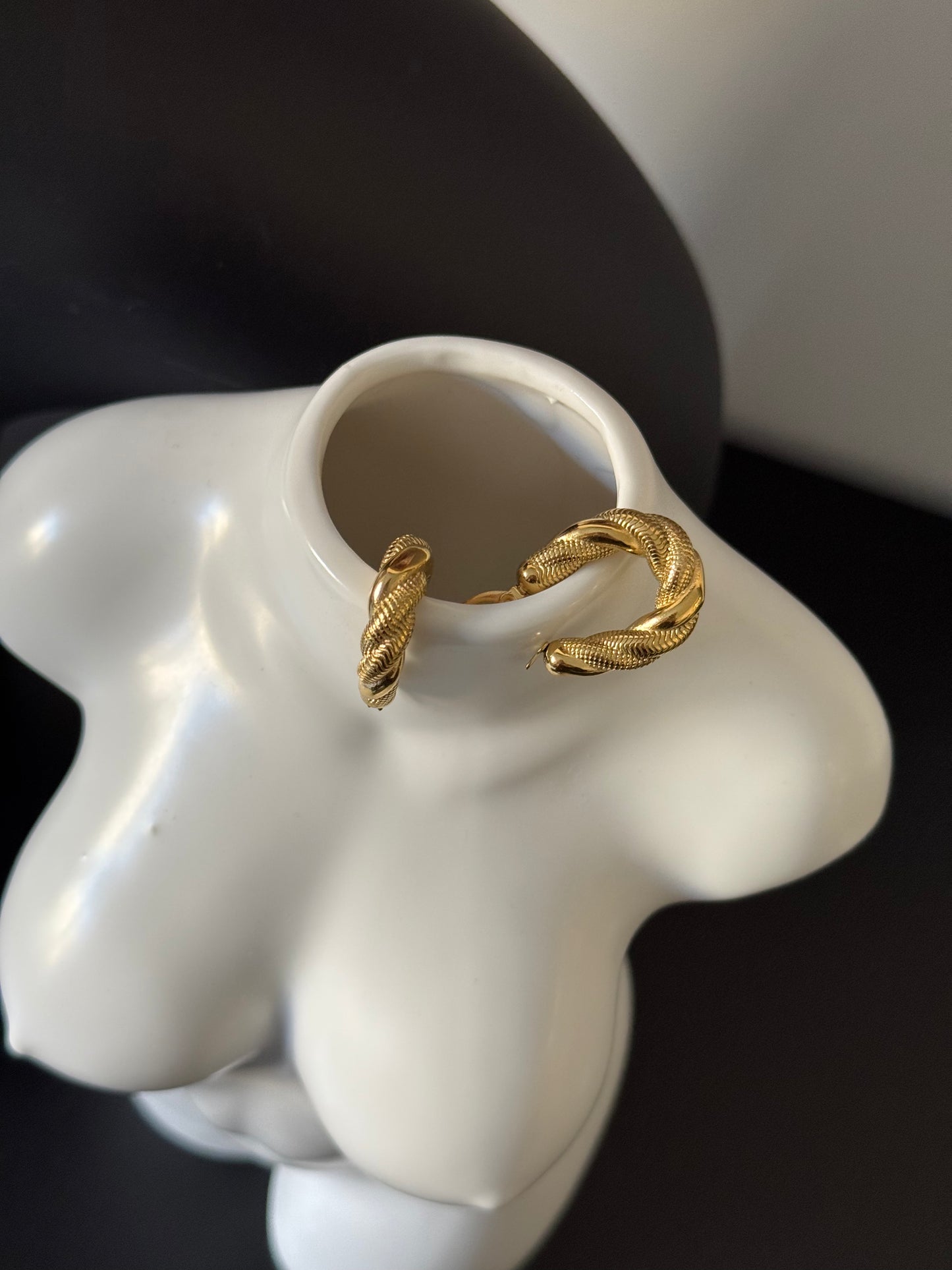 Orecchini Intreccio Ovale