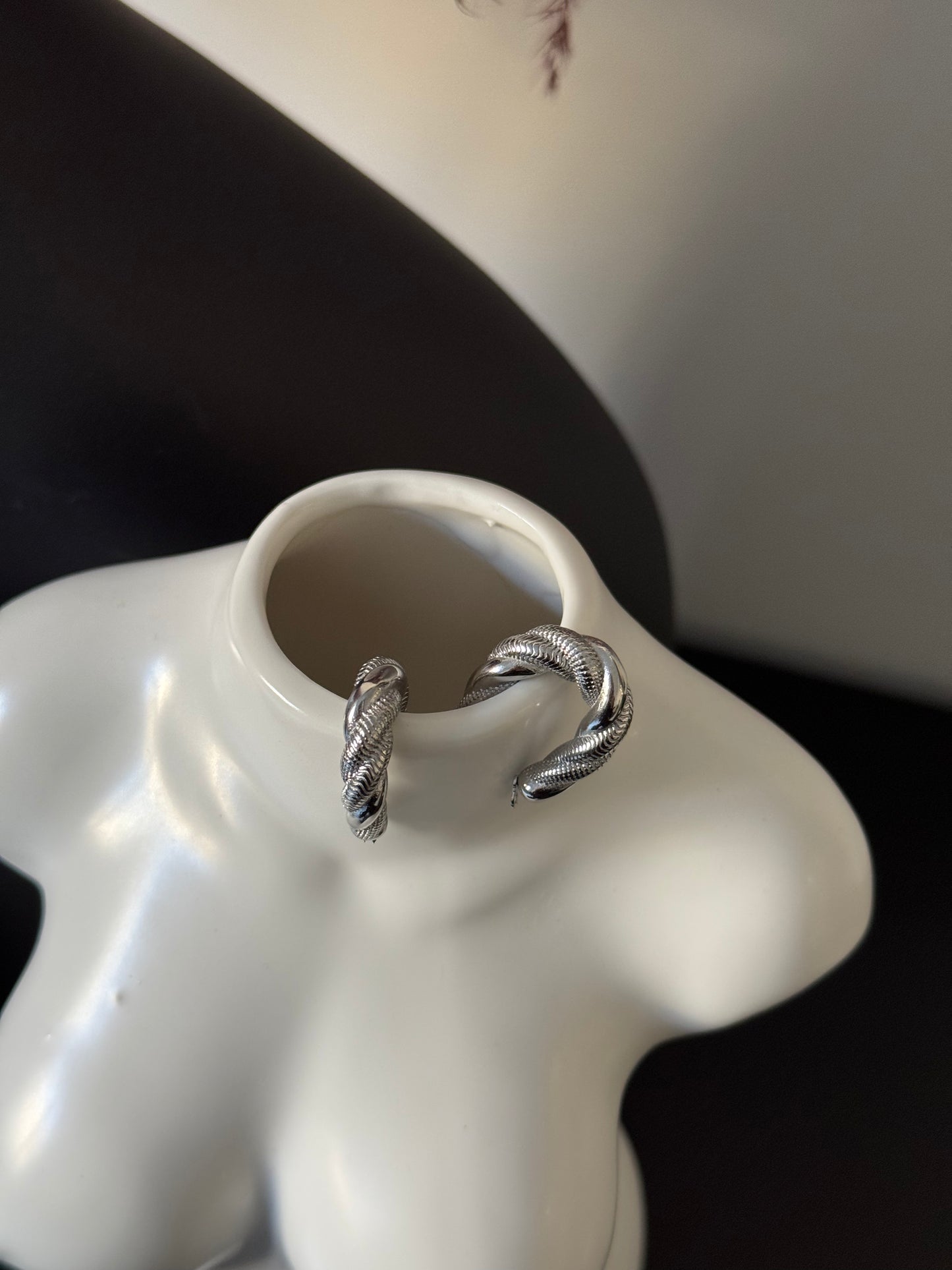 Orecchini Intreccio Ovale