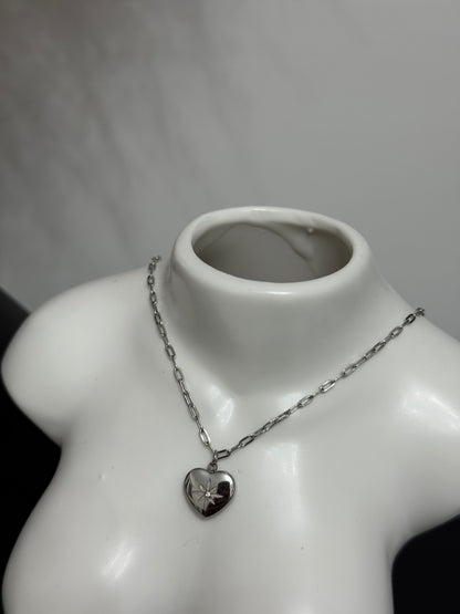 Collana Cuore e Stella Polare