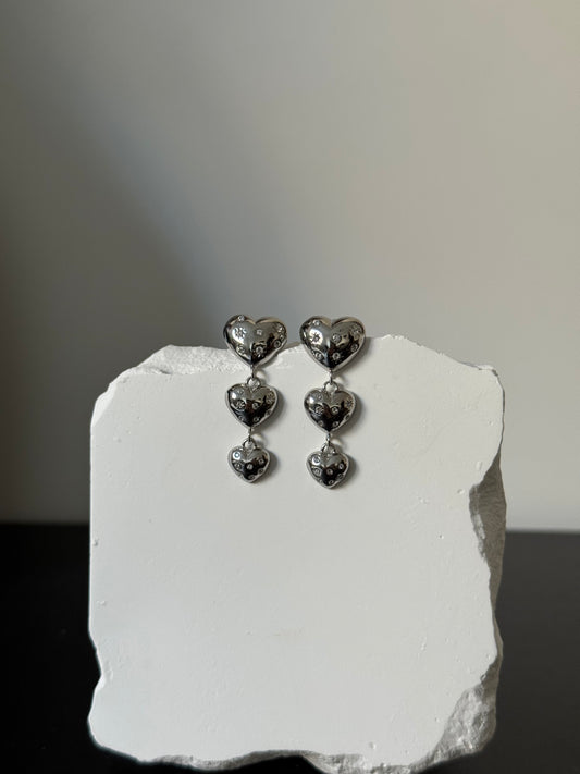 Orecchini Cascata di Cuori Galaxy