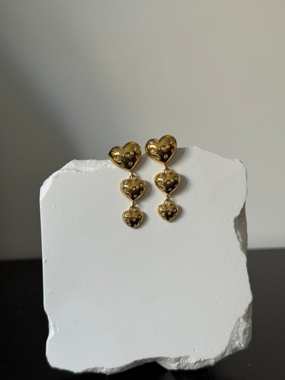 Orecchini Cascata di Cuori Galaxy