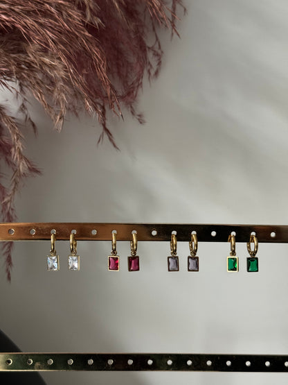 Orecchini Hoop Zirconia