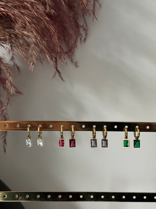 Orecchini Hoop Zirconia