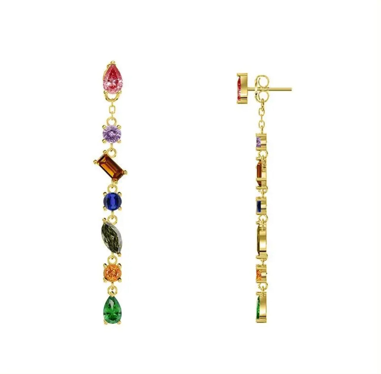 Orecchini Cascata di Luce Gold