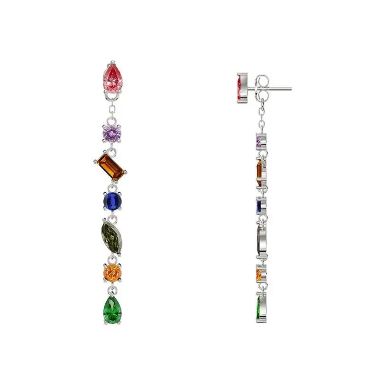 Orecchini Cascata di Luce Silver