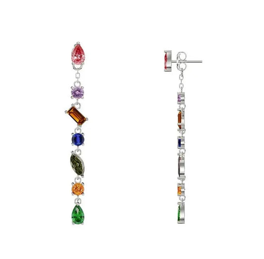 Orecchini Cascata di Luce Silver