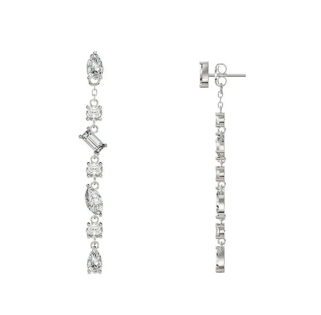 Orecchini Cascata di Luce Silver