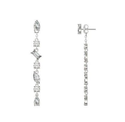 Orecchini Cascata di Luce Silver