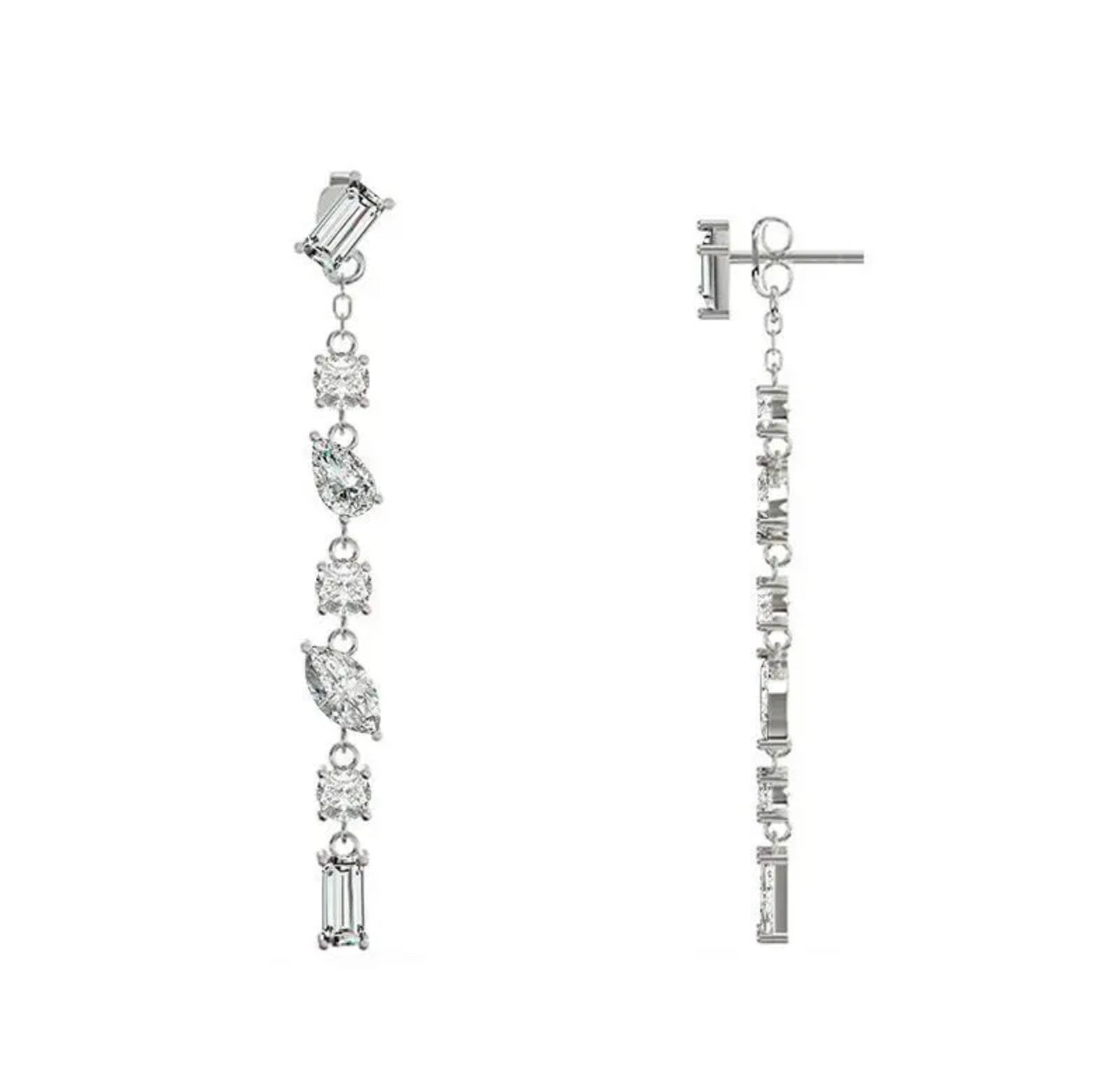 Orecchini Cascata di Luce Silver