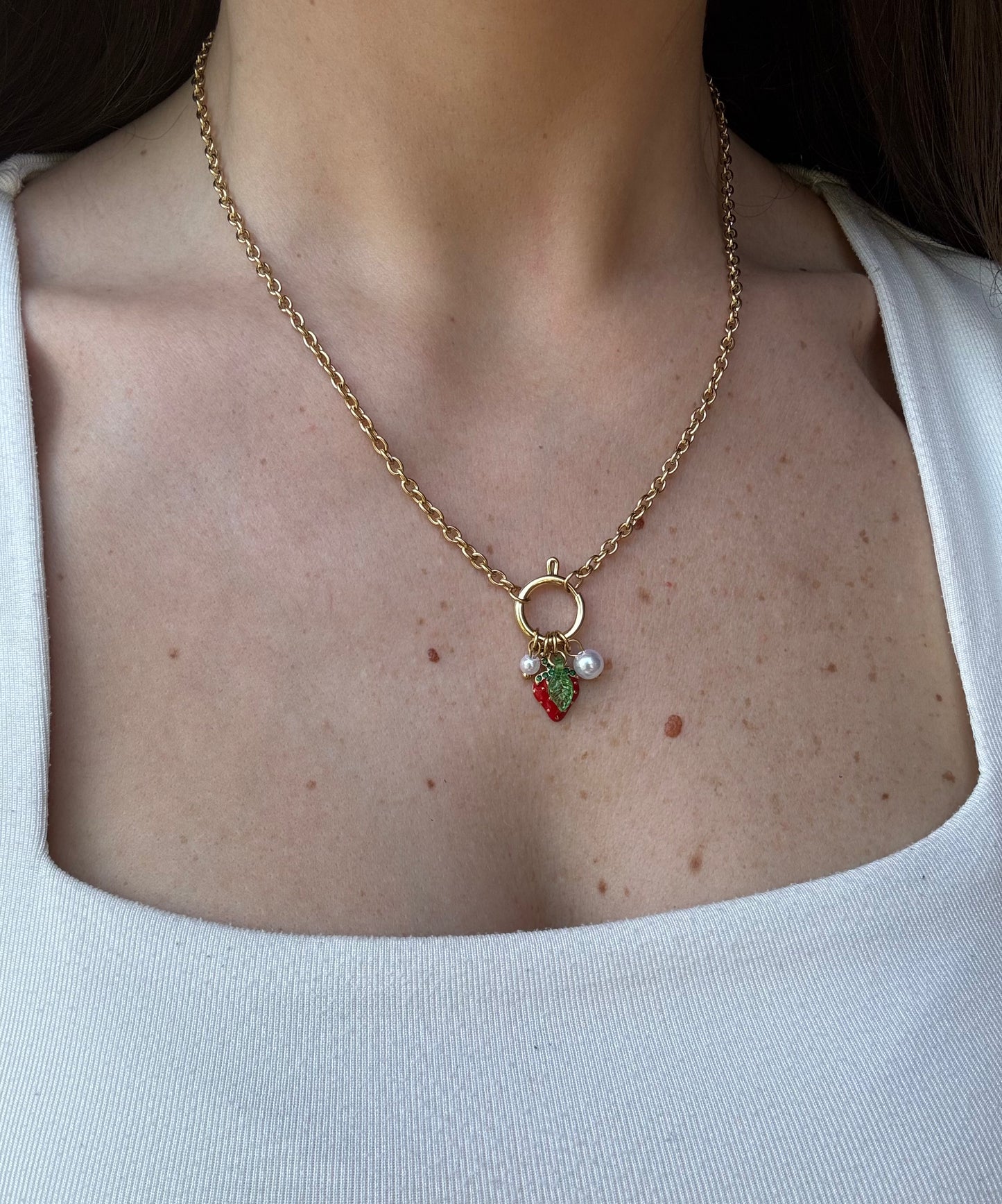 Collana Charm Fragola