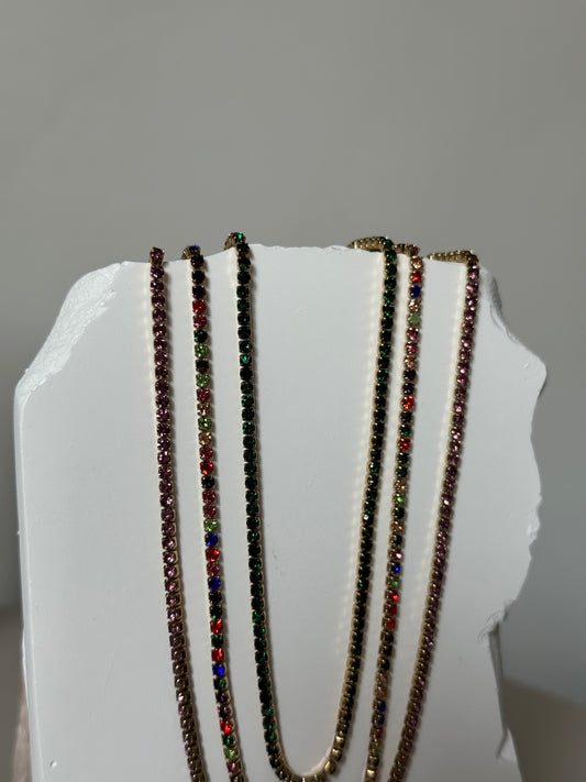 Collana Tennis Colorè