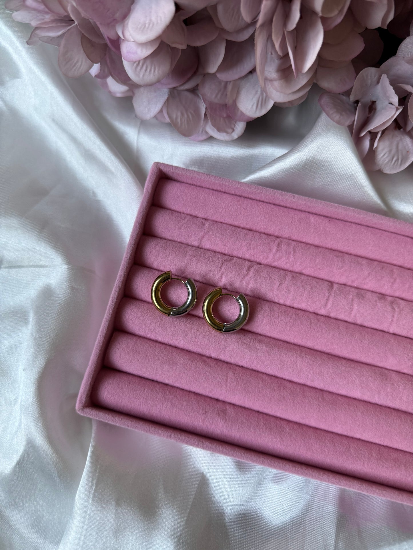 Orecchini Chunky Hoops Bicolour