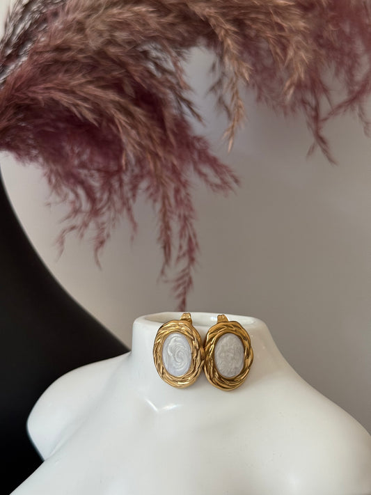 Orecchini Bottone Vintage