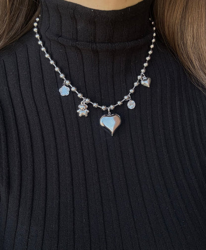 Collana Mini Sfere Sonaglio con Charm
