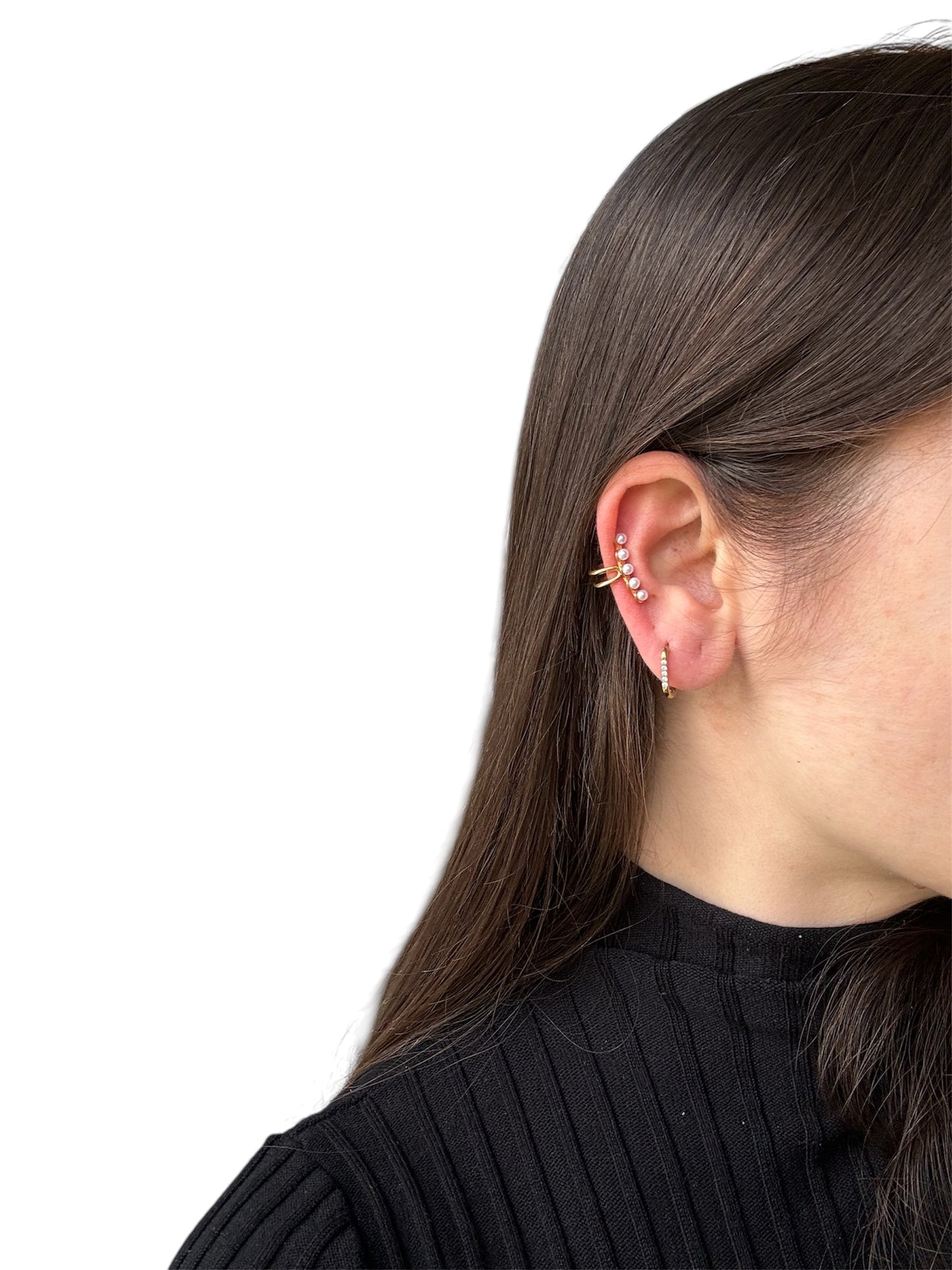 Orecchino Cuff Micro Perle
