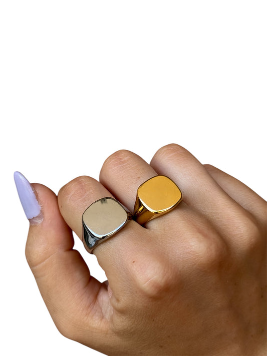 Anello Chevalier Quadrato