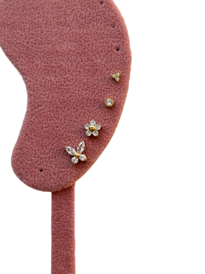 Orecchino Piercing Zirconi