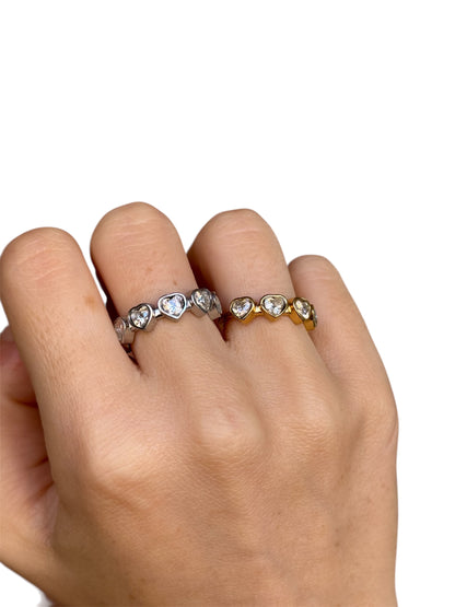 Anello Cuoricini