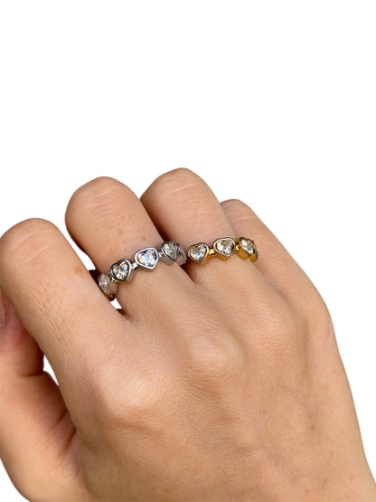 Anello Cuoricini